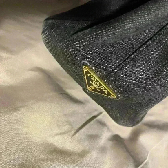 Prada Canapa Denim Tote w/Strap and Authenticity Card - Picture 10 of 15